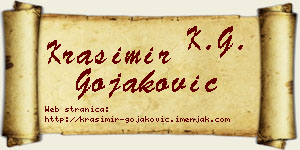 Krasimir Gojaković vizit kartica